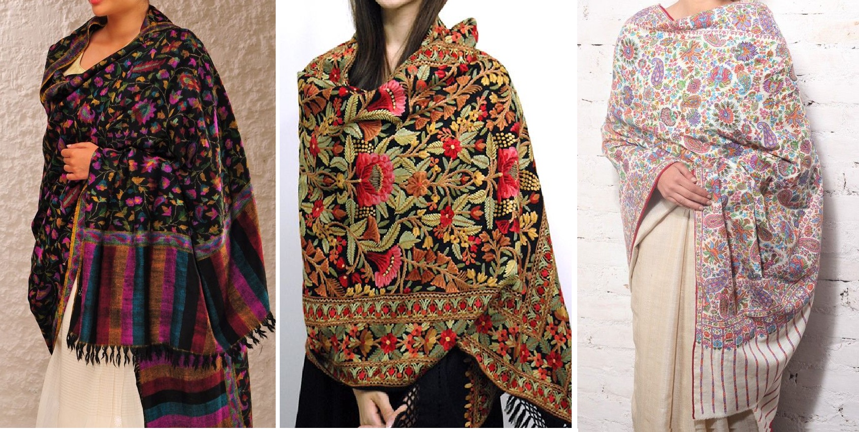 Kashmiri Shawls Collection Latest Winter Designs Styles for Women 2015 2016