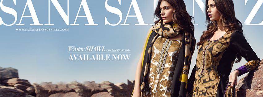 Sana Safinaz Winter Shawl Collection Ready To Wear Dresses 2014-2015 ...