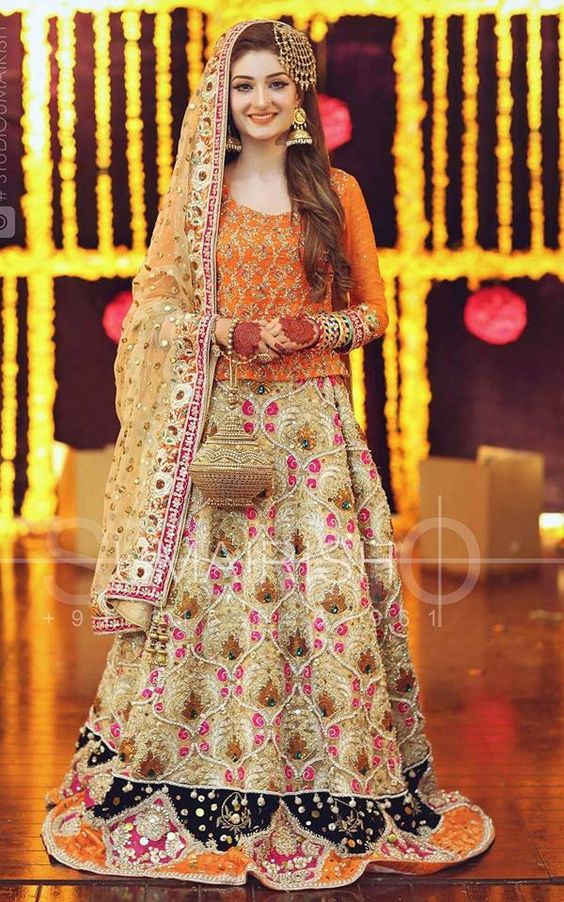 mehndi dress design 2019 for bridal