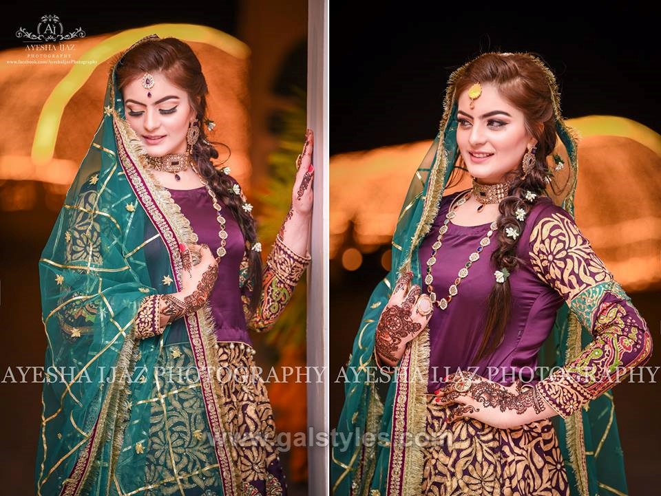 mehndi dress for bridal 2019